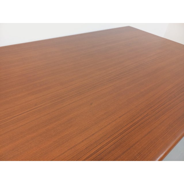 Vintage Scandinavian Rectangular Teak Dining Table with Extensions from Dyrlund, 1960s For Sale - Image 12 of 18