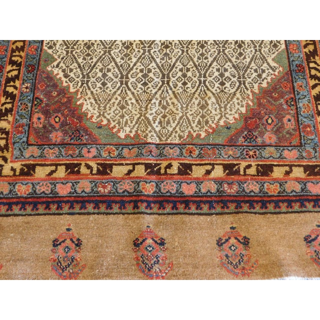 Textile Hand Knotted Northwest Persian Camel Hair Sarab Gallery rug.4"9"x 11' For Sale - Image 7 of 18