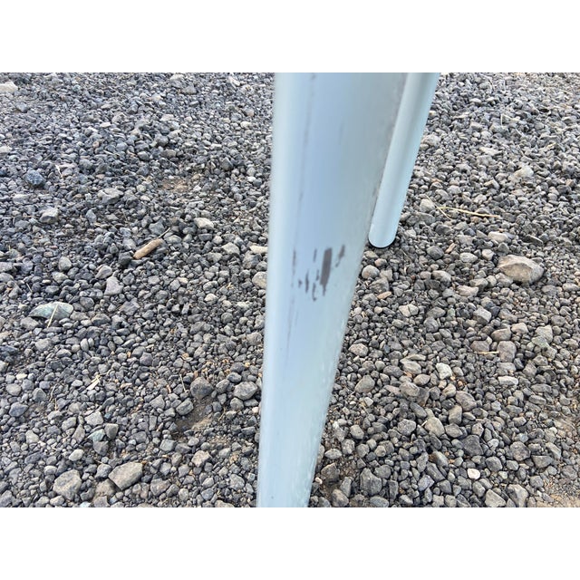 Cassina - Le Corbusier - Dining Table - Lc6 Dining Table Oak and Grey Metal Base For Sale In Sacramento - Image 6 of 18
