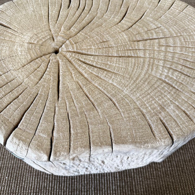 Wood Vintage Reclaimed Elm Stump Side Table 61626a For Sale - Image 7 of 8