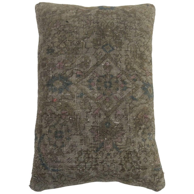 Pillow made from a vintage Persian rug. 15'' x 23''