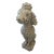 Antique Cast Stone Cement White Poodle Sculpture For Sale