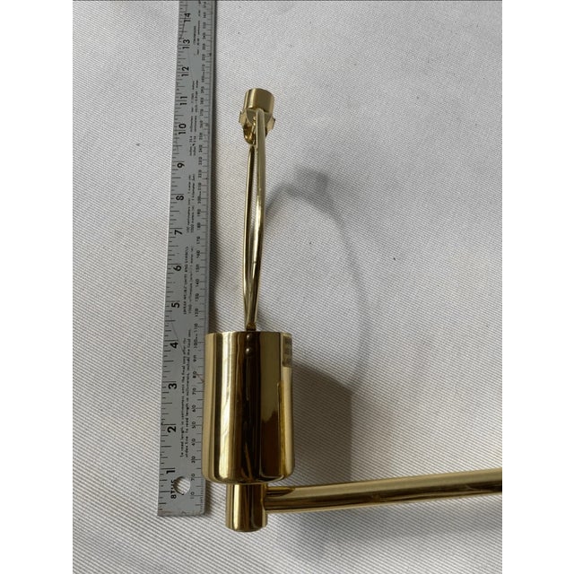 Brass Vintage Hinson Lamps Spanish Brass Swing Arm Wall Mount Light For Sale - Image 8 of 8