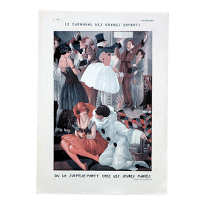 Lorenzi "Le Carnaval Des Grands Enfants" Fantasio 1923 Magazine Print
