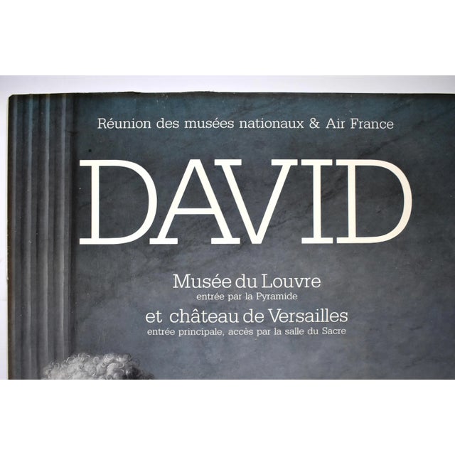 Rococo Vintage French Musée Du Louvre David Museum Poster For Sale - Image 3 of 10