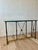 Hollywood Regency Vintage Hollywood Regency Brass and Glass Console Table With Bronze Supports For Sale - Image 3 of 10