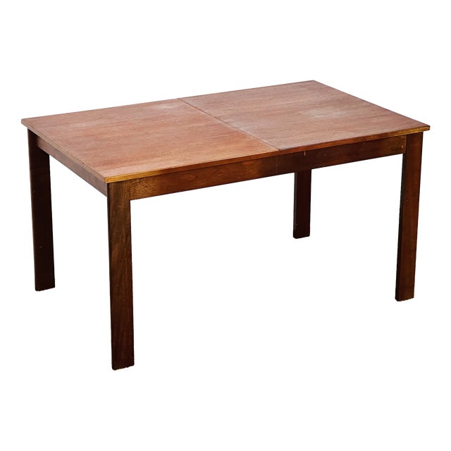 Vintage Teak Rectangular Dining Table, 1960s For Sale