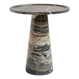 Cone Side Table in Picasso Marble from Kiwano Concept For Sale