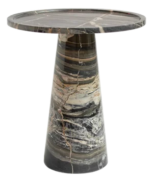 Cone Side Table in Picasso Marble from Kiwano Concept