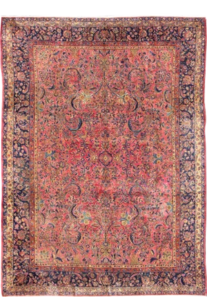 Very Fine Antique Kurk Kashan Rug by Keivan Woven Arts With Soft Silky Wool