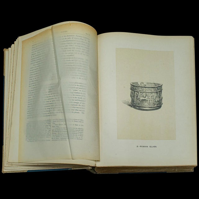 Paper 1897's Victorian Antique Reference Book Old English Glasses For Sale - Image 7 of 12