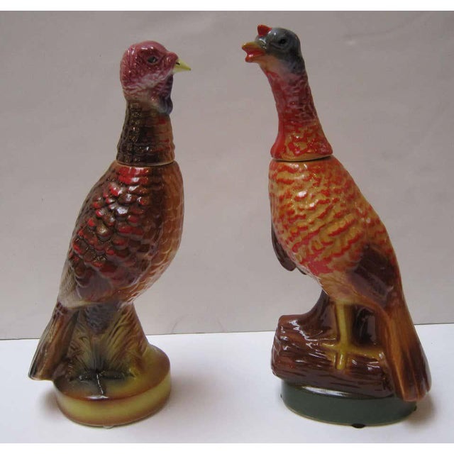 Set of Eight Large Wild Turkey Decanters Chairish