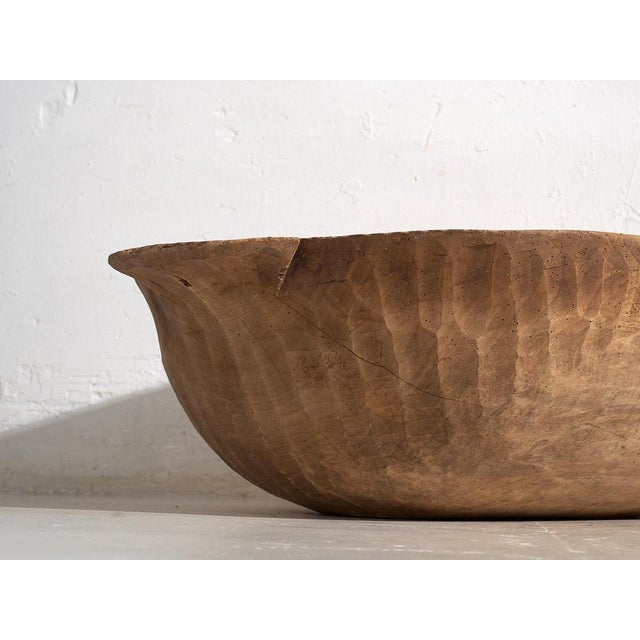 Antique primitive style bowl (c.1900) Dimensions: Length: 100 cm Depth: 68 cm Height: 30 cmStyle: PrimitiveMaterials and...