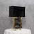 Portoro Marble and Brass Table Lamp, 2000s For Sale - Image 9 of 10