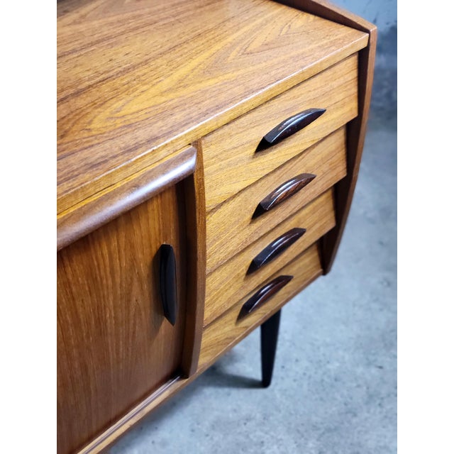 Vintage Swedish Freestanding Wall Unit with Desk, 1960s For Sale - Image 10 of 13