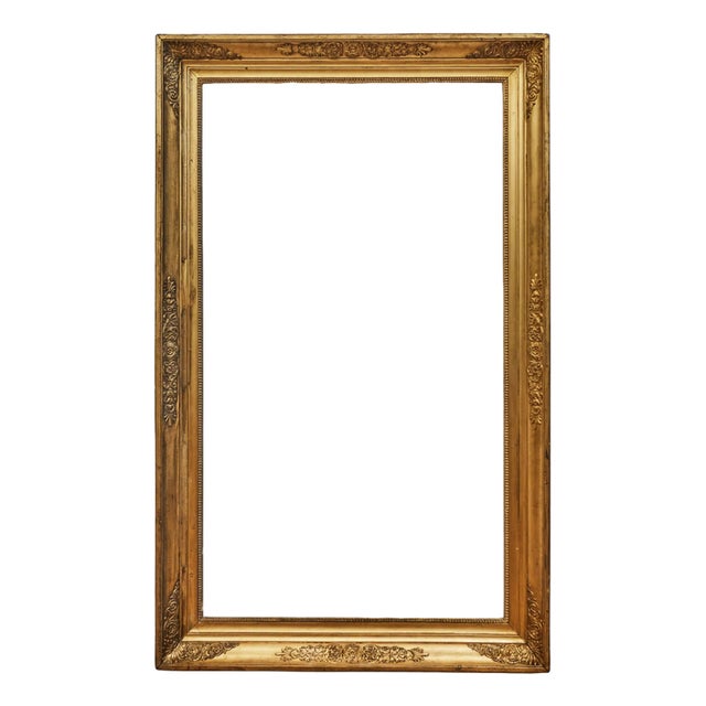 Antique Biedermeier Gilded Picture Frame For Sale