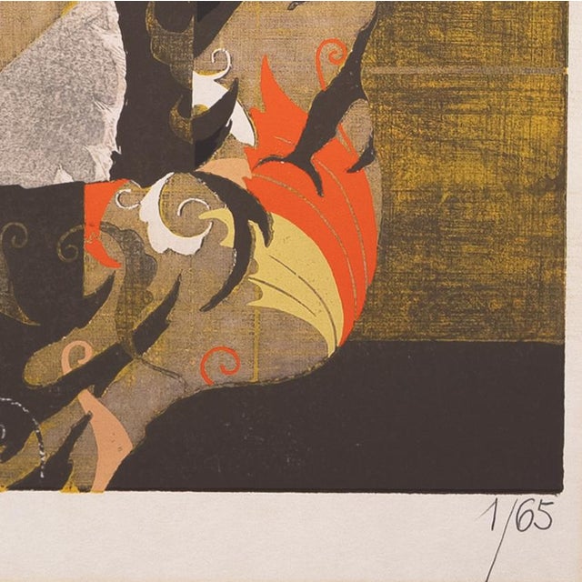 Modern 'Afternoon With a Cat' by Tadashi Nakayama, 1971, Los Angeles County Museum of Art, Psychedelic Japanese Wood-Block, Tokyo Biennale For Sale - Image 3 of 10
