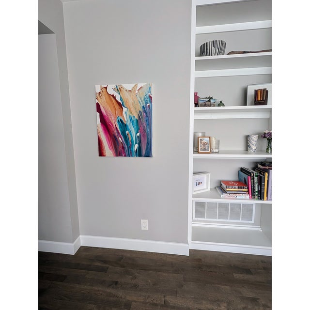 Wood "Seascape" by Krispen Spencer — Original Acrylic Painting For Sale - Image 7 of 8
