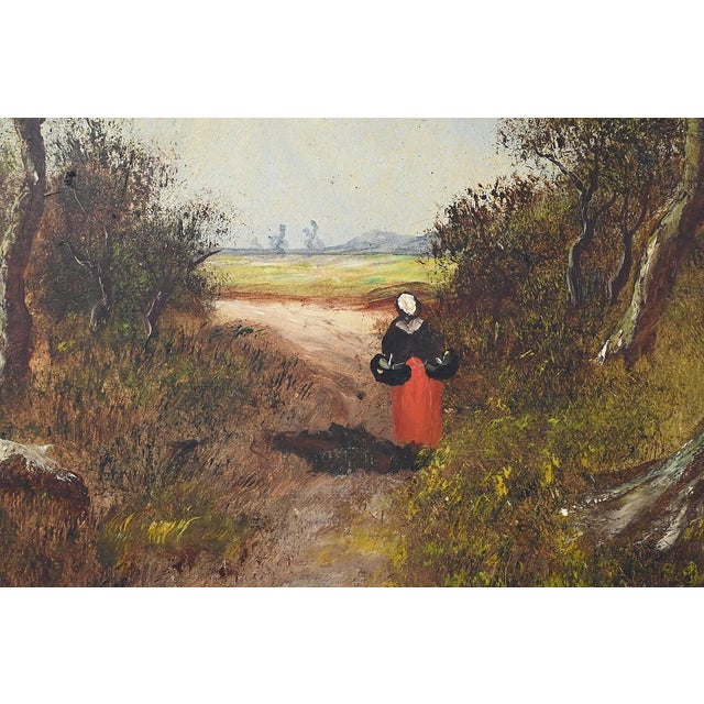 Lucie Gourdon, Walk in the Undergrowth, Oil on Canvas, 1896 For Sale - Image 6 of 16