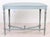 Louis XV Carved Duck Egg Blue Demi Lune Console Made in Spain For Sale - Image 9 of 12