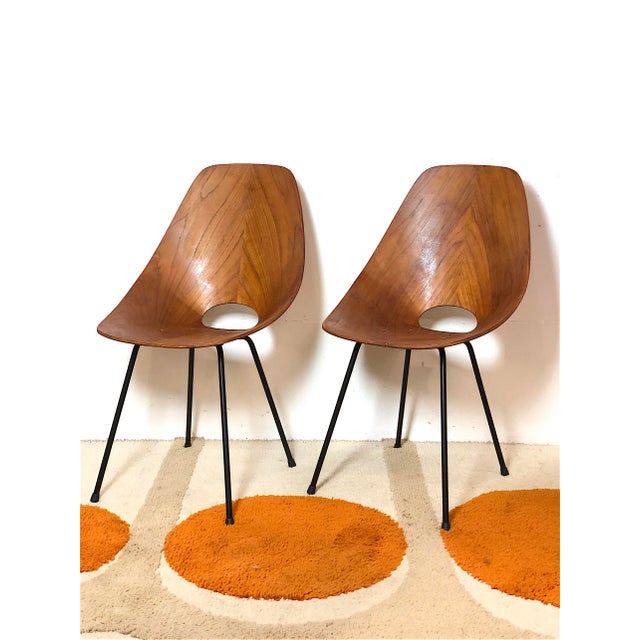 Curved Plywood Chairs by Vittorio Nobili, Italy, 1950s, Set of 2 For Sale - Image 4 of 18