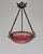 1920s French Art Deco Pendant Light by Le Verre Francais Schneider 1920s France For Sale - Image 5 of 14