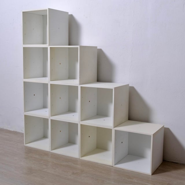 Original Modular Cube Bookcase, 1970s, Set of 10 For Sale - Image 11 of 18