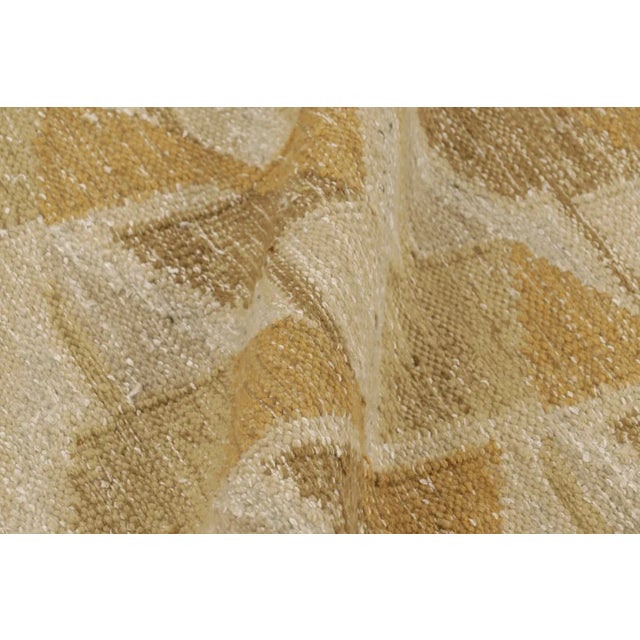 Rug & Kilim’s Scandinavian Style Geometric Custom Flatweave Rug For Sale - Image 10 of 11