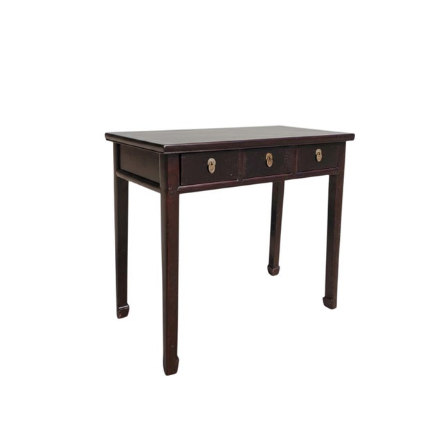 Chinese 19th Century 3 Drawer Writing Desk For Sale - Image 3 of 5