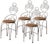 Antique White Garden Chairs, 1920s, Set of 4 For Sale