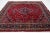 1950s Vintage Medallion Bakhtiari Handmade Wool Rug in Red For Sale - Image 10 of 11