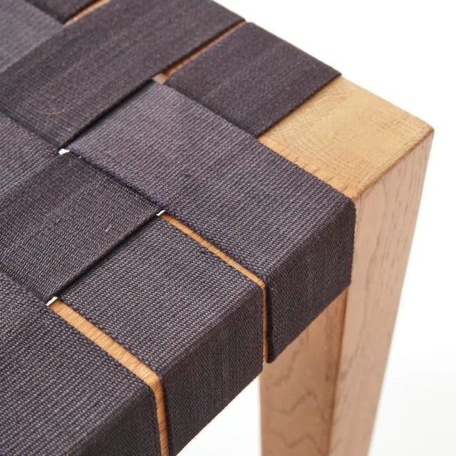 Wood 1960s Webbed Jens Risom Style Side Chairs - a Pair For Sale - Image 7 of 9