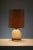 Naturel Table Lamp Travertine Base Cork Shade, 1970s For Sale - Image 3 of 11