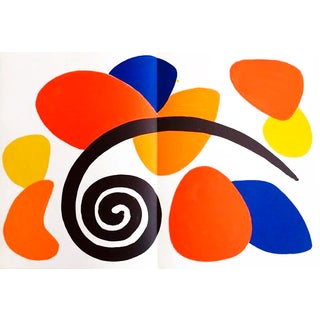 1963 Calder Original Lithograph DM52173d Derriere Le Miroir For Sale