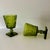 Avocado 1970s Vintage Colony Glass Park Lane Green Water Goblets- Set of 6 For Sale - Image 8 of 12