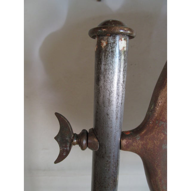 Steel and Brass Etagere With Bevelled Mirror Circa 1930 For Sale - Image 10 of 14