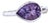 1990s Natural Amethyst Ring 6.5 14k W Gold 1.72 TCW Certified For Sale