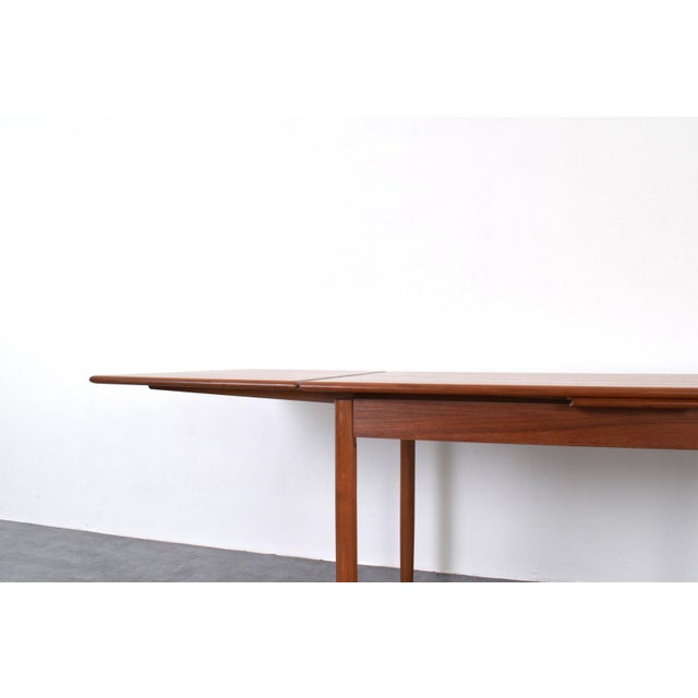 Mid-Century Modern Danish Extendable Dining Table in Teak, 1960s For Sale - Image 11 of 17
