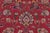Shabby Chic Retro Persian Kashan Red/Blue Wool Rug - 8'7'' X 12'7'' For Sale - Image 3 of 10