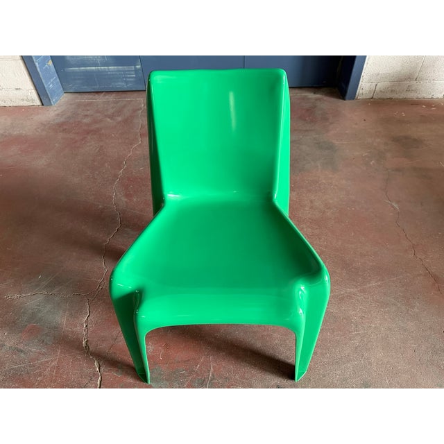 Green Vintage BA1171 Chairs in Green by Helmut Bätzner for Bofinger, 1970s, Set of 4 For Sale - Image 8 of 10