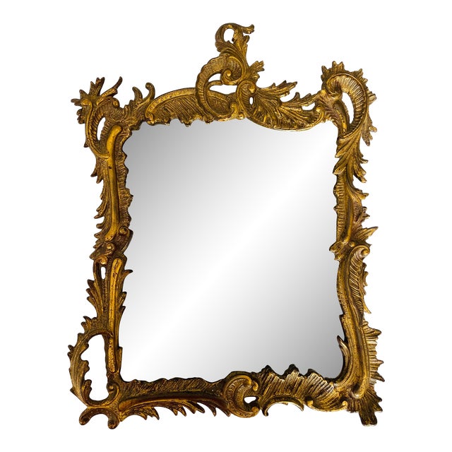 Vintage 1930s Victorian Style Gold Metal Wall Mirror Chairish