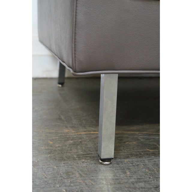 Gray Milo Baughman for Thayer Coggin Mid-Century Modern Chrome Frame Club Chair For Sale - Image 8 of 10