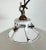 Mid-Century Modern Industrial White Enamel Factory Pendant Lamp, 1960s For Sale - Image 3 of 17