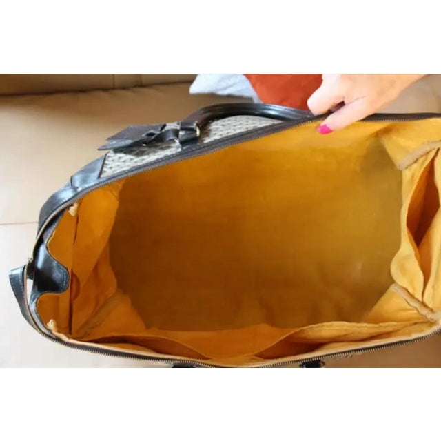 Large Goyard Boston Bag, Large Goyard Duffle Bag for Women and Men by Goyard, 1970s For Sale - Image 9 of 16