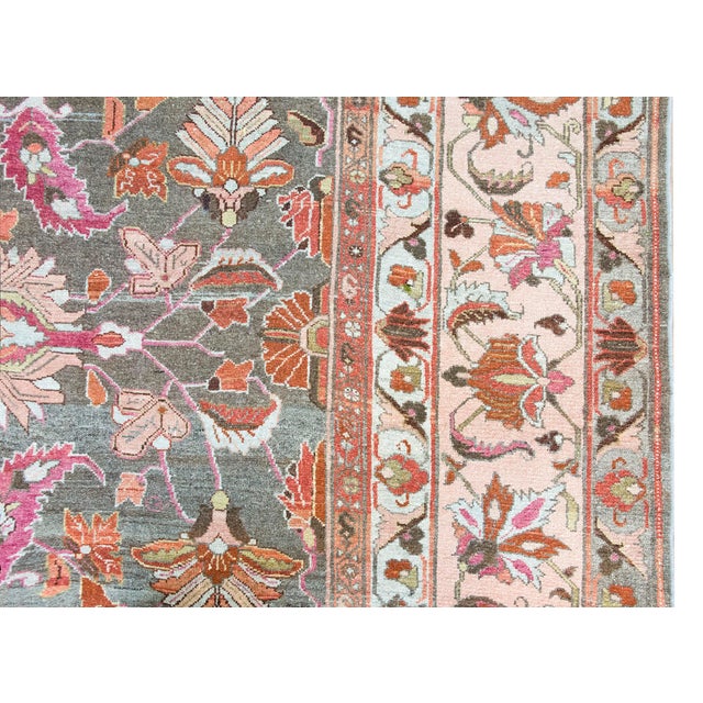 1920s Early 20th Century Persian Mehraban Rug For Sale - Image 5 of 15