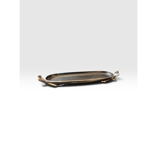 Carrol Boyes “At Ease” Sculptural Aluminum Canoe Bowl, South Africa For Sale - Image 4 of 10