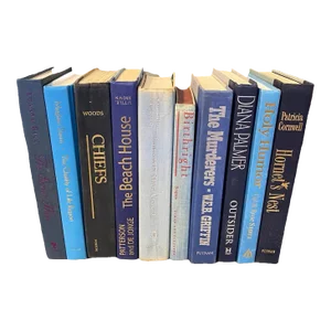 Vintage Late 20th Century Blue Books - Set of 10
