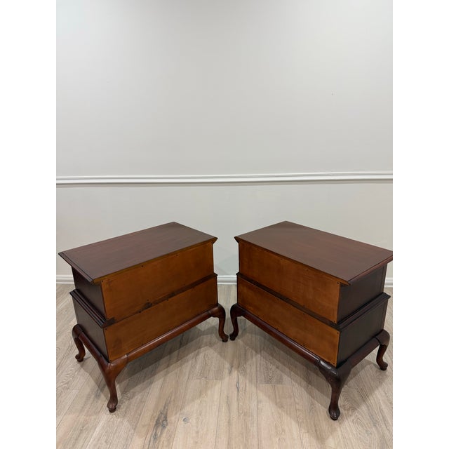 1990s Jaclyn Smith Furniture Collection Nighstands by Largo, Pair For Sale - Image 10 of 12