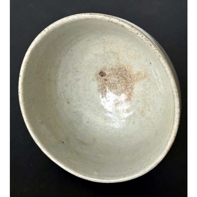 Small Korean White Ceramic Stem Bowl Joseon Dynasty For Sale - Image 12 of 12