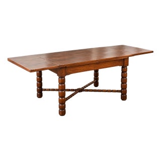 Extendable Dining Table by Charles Dudouyt, 1940 For Sale